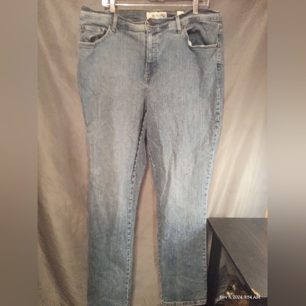 Faded Glory classic plus size stretch blue jeans